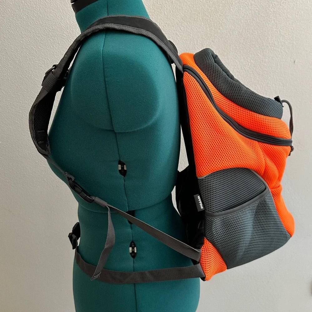🐾PET DOG carrier backpack orange size L🐾